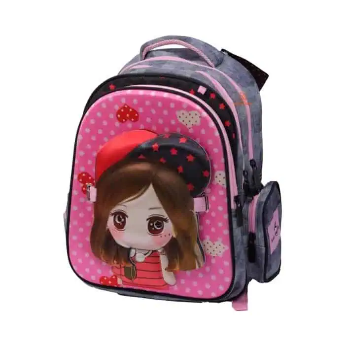 ست سه‌تکه کوله پشتی دخترانه طرح Bridge براق...